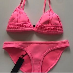 Triangl pink bikini
